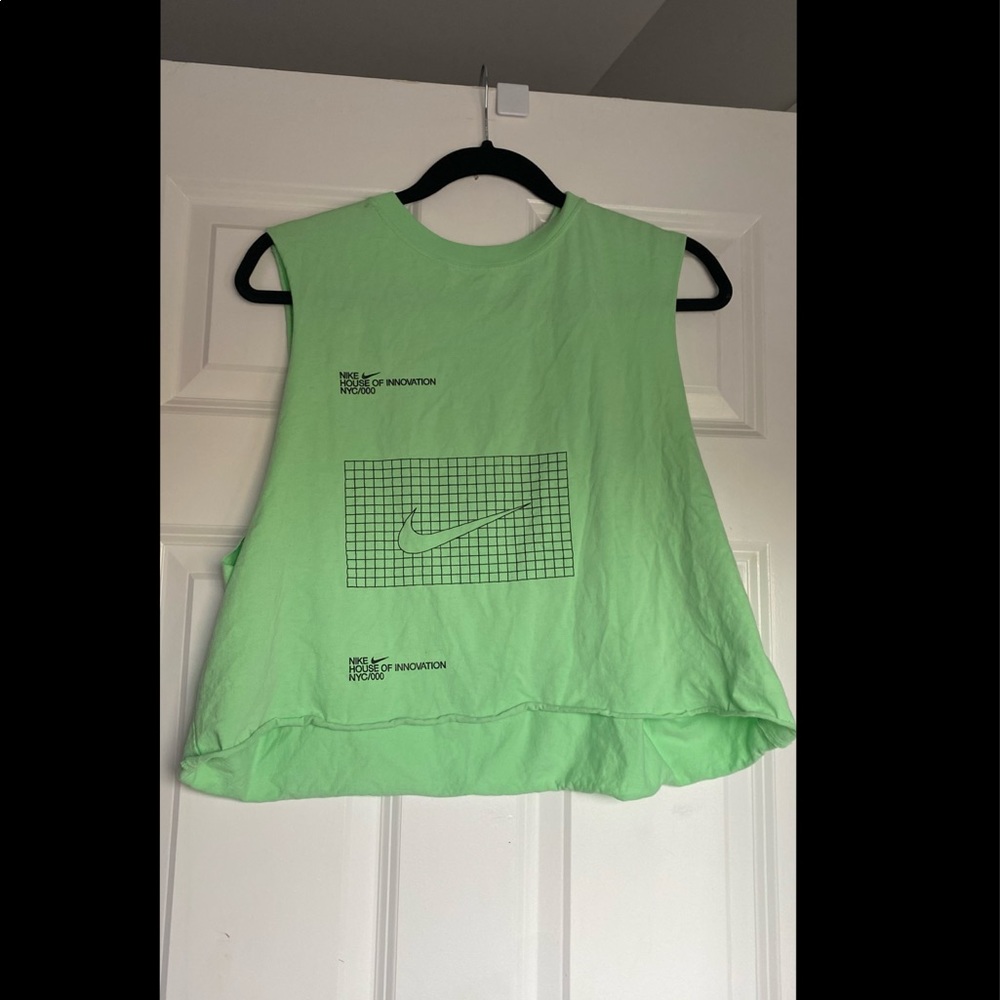 Nike Green Muscle Tank Top Tee